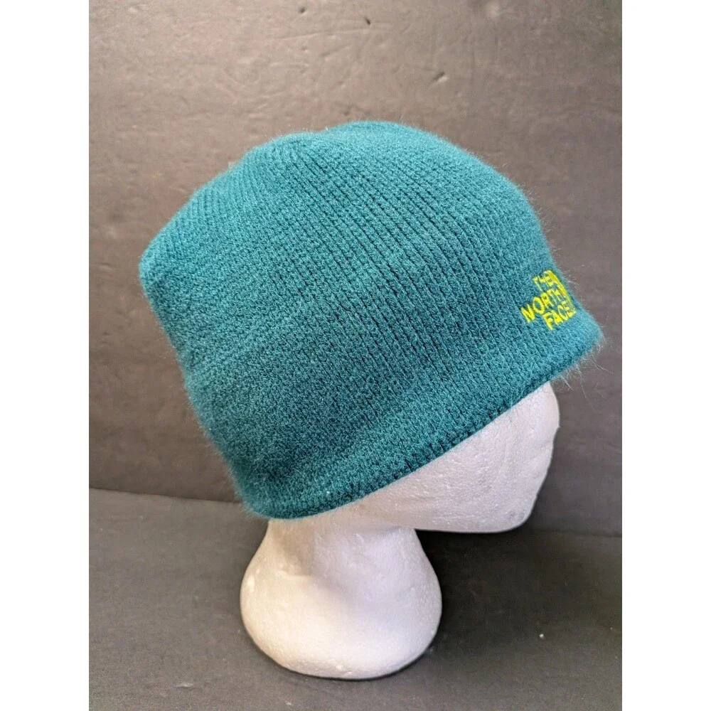 The North Face Beanie Hat Cap Unisex Lime Green Logo One Size Fits Most